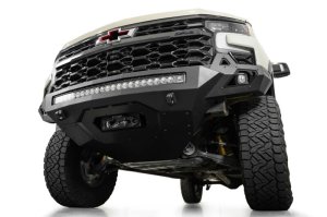 Chevrolet Silverado 1500 ZR2 Bumper - Front - Addictive Desert Designs - Stealth Fighter - Hammer Black - `25-`26